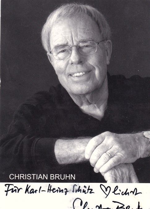 Autogramm Komponist | Christian BRUHN | 2000er (Portrait SW) Kreile