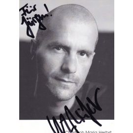 Autogramm Schauspieler | Christoph Maria HERBST | 2000er (Portrait SW) Hörnig 1