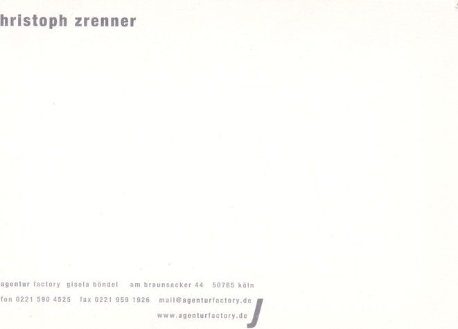 Autogramm Schauspieler | Christoph ZRENNER | 2010er (Collage Color) Factory