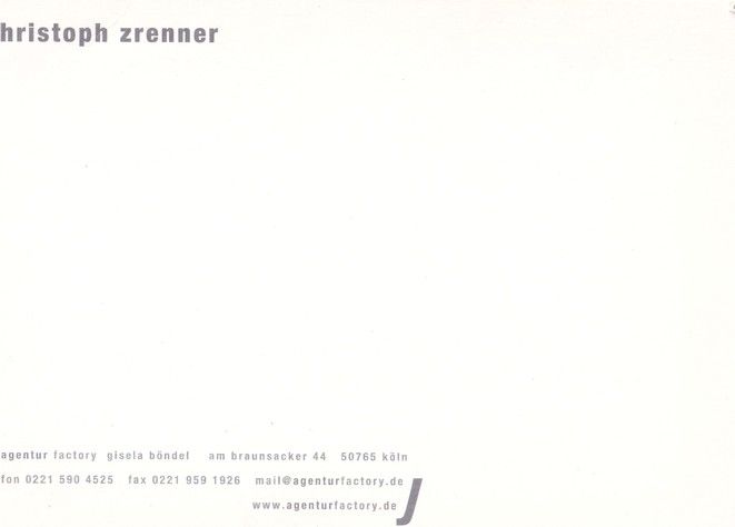 Autogramm Schauspieler | Christoph ZRENNER | 2010er (Collage Color) Factory