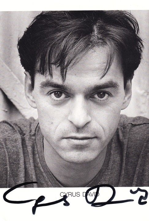 Autogramm Schauspieler | Cyrus DAVID | 2000er (Portrait SW) Hess