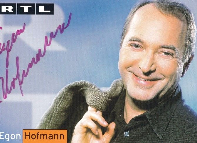 Autogramm TV | RTL | Egon HOFMANN | 1990er "Hinter Gittern" (Portrait Color Erhard)