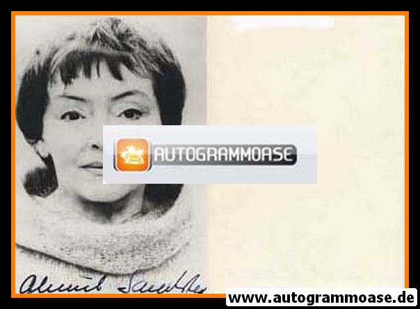 Autogramm Schauspieler | Almut SANDSTEDE | 1980er (Portrait SW)