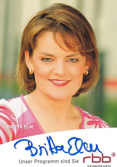 Autogramm TV | RBB | Britta ELM | 2000er "zibb" (Ziebe)