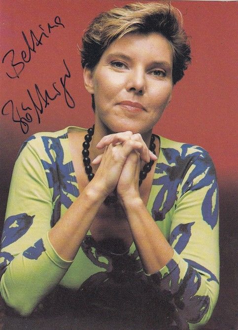 Autogramm TV | WDR | Bettina BÖTTINGER | 1990er (Portrait Color) Winkler