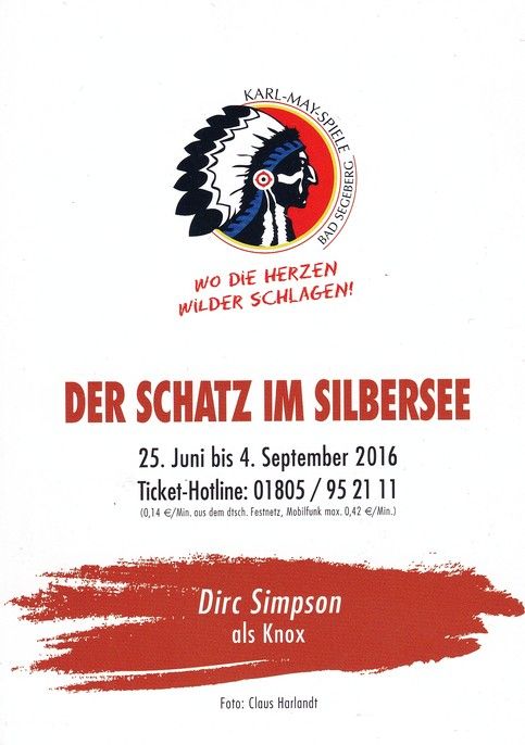 Autogramm Schauspieler | Dirc SIMPSON | 2016 (Portrait Color) Karl May
