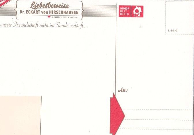 Autogramm Comedy | Dr. Eckart VON HIRSCHHAUSEN | 2009 "Liebesbeweise" 2