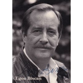 Autogramm Schauspieler | Egon BISCAN | 2000er (Portrait SW) Simon