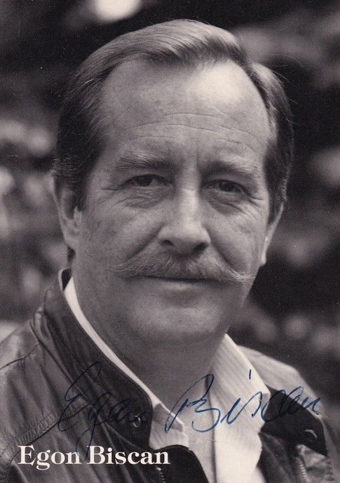 Autogramm Schauspieler | Egon BISCAN | 2000er (Portrait SW) Simon