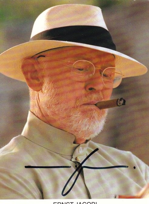 Autogramm Schauspieler | Ernst JACOBI | 1990er (Portrait Color Rüdel) Kohlund