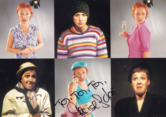 Autogramm Kabarett | Gabi FLEISCH | 2010er (Collage Color)