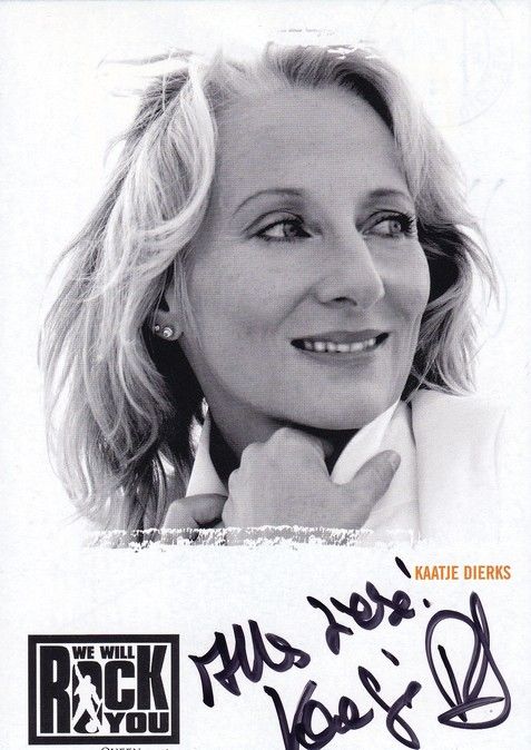 Autogramm Musical | Kaatje DIERKS | 2000er "We Will Rock You"