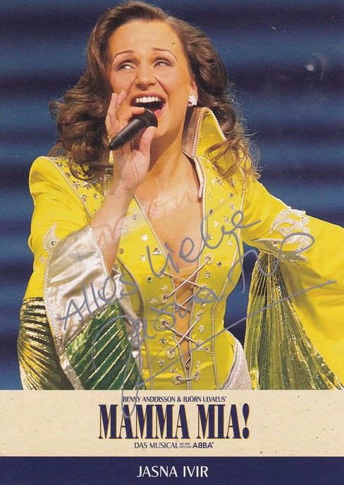 Autogramm Musical | Jasna IVIR | 2000er "Mamma Mia" (Spielszene Color)