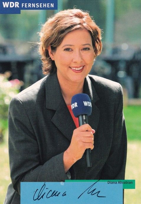 Autogramm TV | WDR | Diana AHRABIAN | 2000er (Portrait Color) Ecken