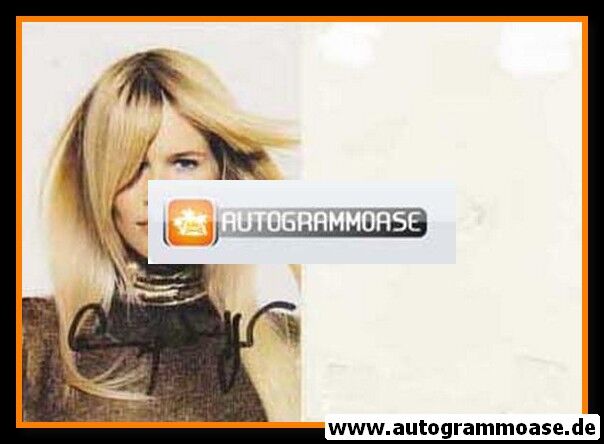 Autogramm Model | Claudia SCHIFFER | 1990er (Portrait Color) 1