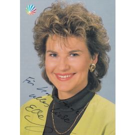 Autogramm TV | SAT1 | Elke SCHNEIDERBANGER | 1990er (Portrait Color) 