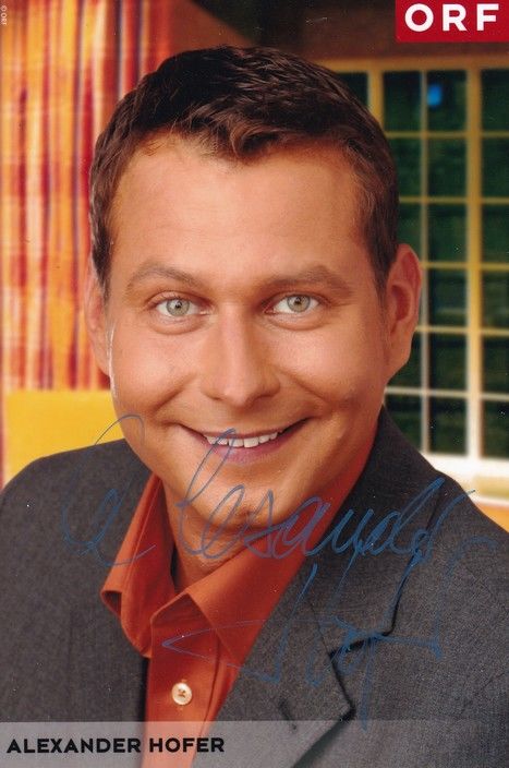 Autogramm TV | ORF | Alexander HOFER | 2010er Foto (Portrait Color)