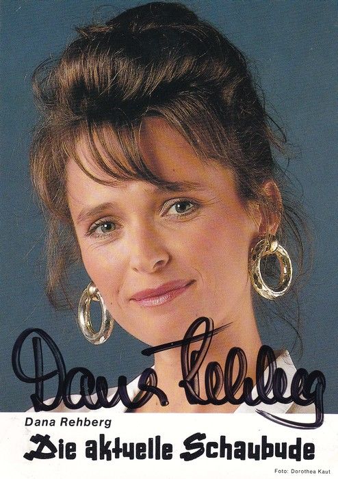 Autogramm TV | NDR | Dana REHBERG | 1980er "Aktuelle Schaubude" (Kaut)