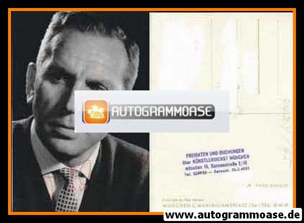 Autogramm Schauspieler | Werner SCHLICHTER | 1970er (Portrait SW)