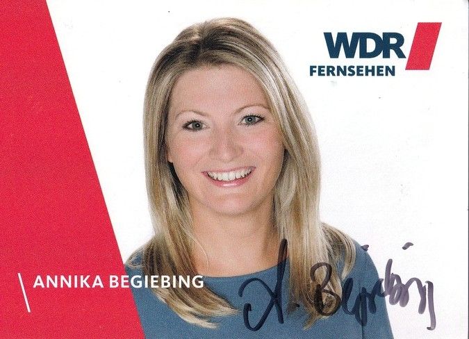 Autogramm TV | WDR | Annika BEGIEBING | 2010er (Portrait Color) Fürst
