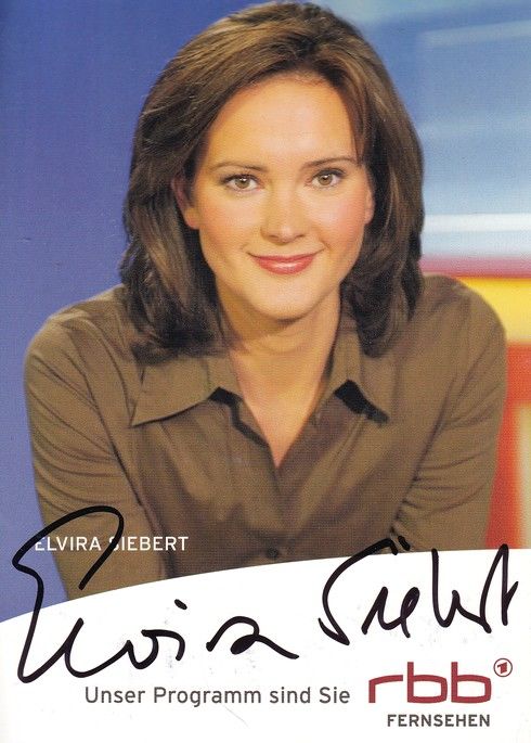Autogramm TV | RBB | Elvira SIEBERT | 2000er "RBB Um 6" (Haring)
