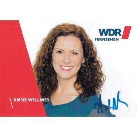 Autogramm TV | WDR | Anne WILLMES | 2010er "Hier Und Heute" (Fusswinkel)