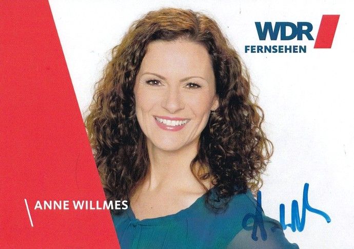 Autogramm TV | WDR | Anne WILLMES | 2010er "Hier Und Heute" (Fusswinkel)