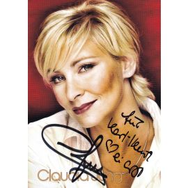 Autogramm Schlager | Claudia JUNG | 2021 "Artige Frauen" (Portrait Color Platinmond)