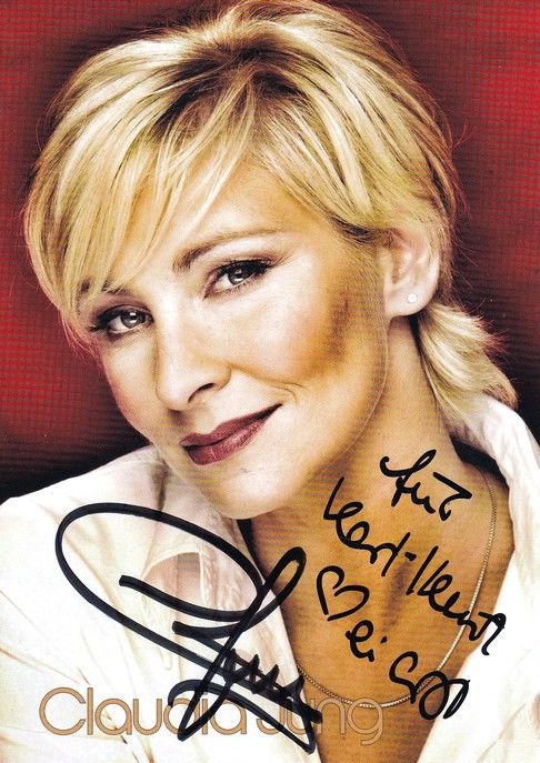 Autogramm Schlager | Claudia JUNG | 2021 "Artige Frauen" (Portrait Color Platinmond)