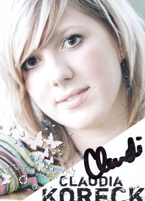 Autogramm Pop | Claudia KORECK | 2008 "Fliang Tour" (Südpol)