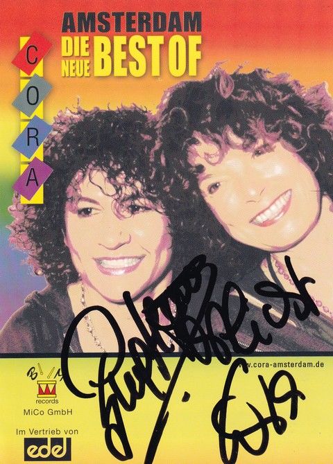 Autogramme Pop | CORA | 2007 "Best Of Amsterdam" (BM Edel)