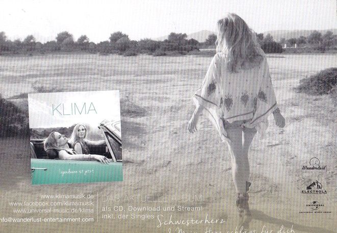 Autogramm Pop | Vera KLIMA | 2016 "Irgendwann Ist Jetzt" (Portrait Color) Wanderlust