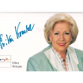 Autogramm TV | MDR | Erika KRAUSE | 1990er "Einfach Genial" (Portrait Color)
