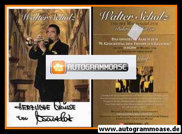 Autogramm Trompete | Walter SCHOLZ | 2008 "Bolero der Herzen" (Portrait Color EMI)