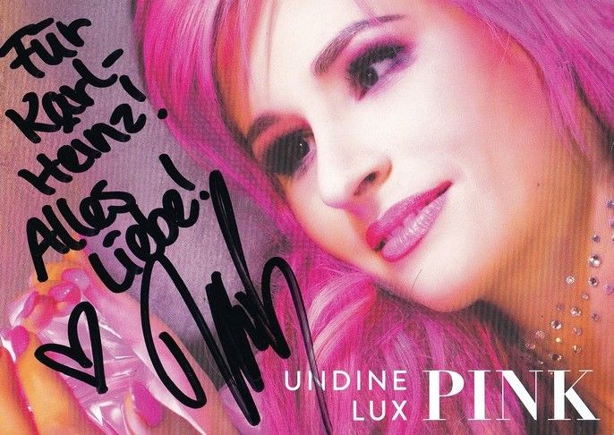 Autogramm Schlager | Undine LUX | 2016 "Pink" (Pink Pearl)