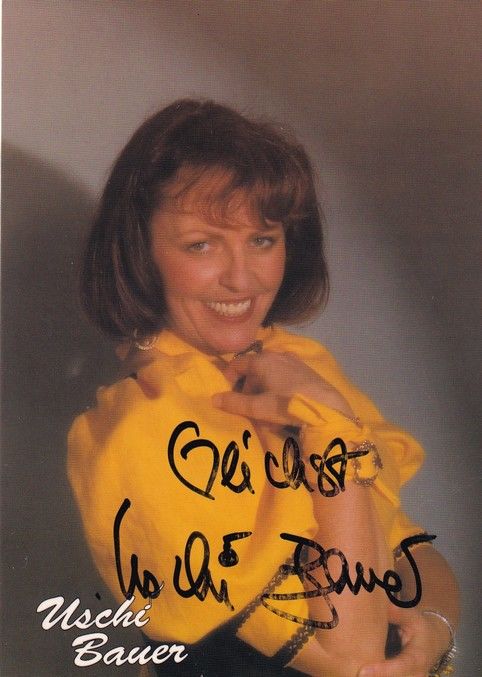 Autogramm Volksmusik | Uschi BAUER | 1990er (Portrait Color) 1