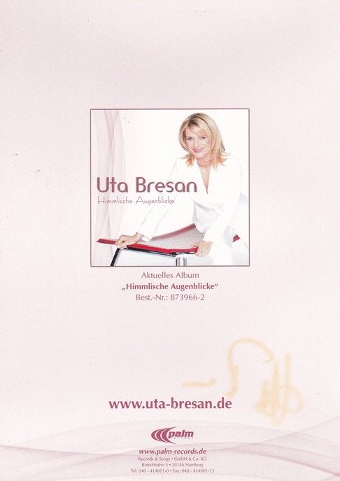 Autogramm Schlager | Uta BRESAN | 2006 "Himmlische Augenblicke" (Palm)