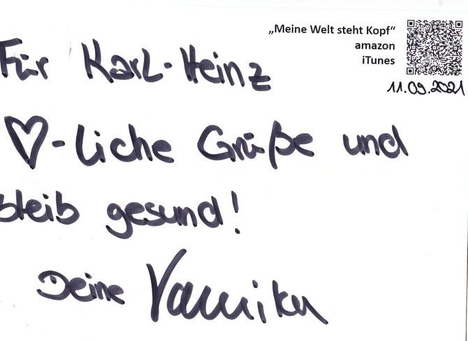 Autogramm Schlager | VANNIKA | 2020 "Meine Welt Steht Kopf" (AWA)