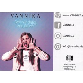 Autogramm Schlager | VANNIKA | 2018 "Schwindelig Vor Glück" (AWA)