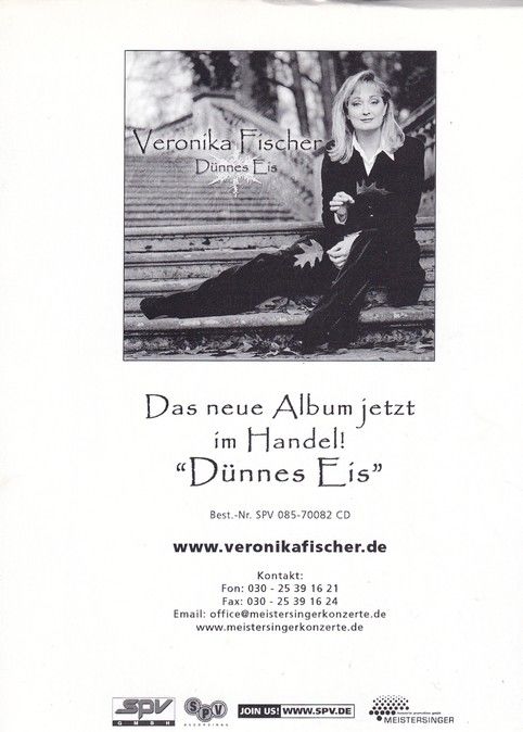 Autogramm Schlager | Veronika FISCHER | 2004 "Dünnes Eis" (SPV)
