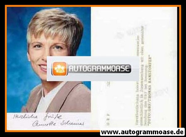 Autogramm TV | ORF | Annette SCHREINER | 2000er Foto (Portrait Color)