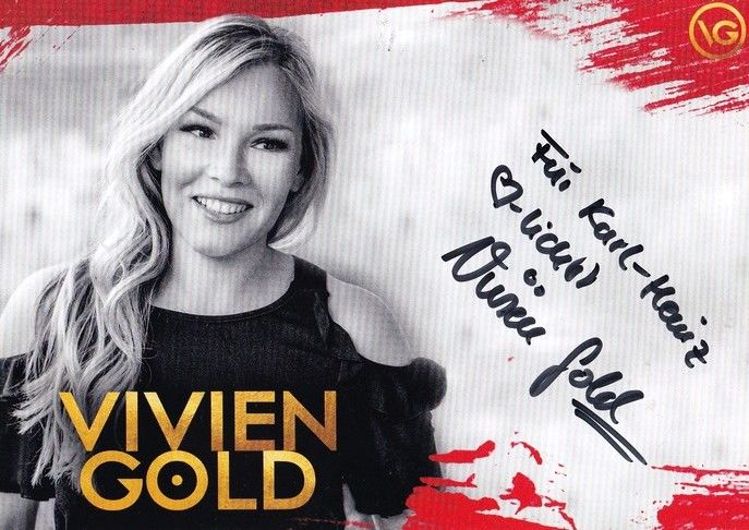 Autogramm Schlager | Vivien GOLD | 2021 "Mach Die Musik Ganz Laut"