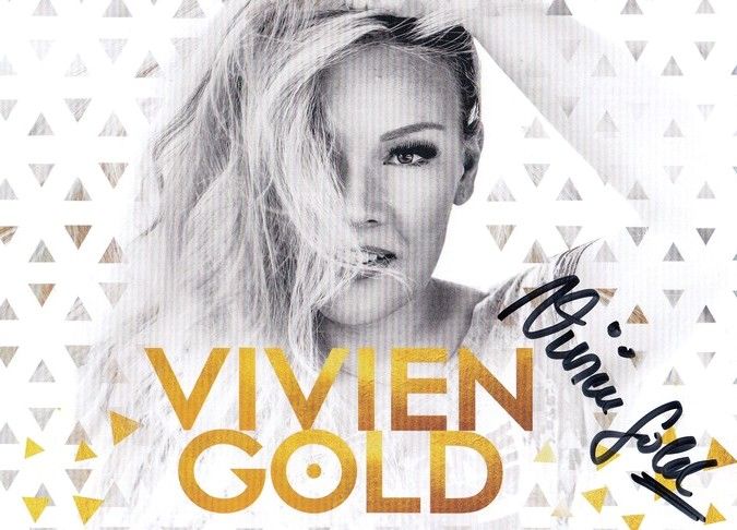 Autogramm Schlager | Vivien GOLD | 2021 (Portrait SW)