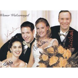 Autogramme Klassik | WIENER WALZERENGEL | 2000 "Vier Stimmen Im 3/4 Takt" (Sony)