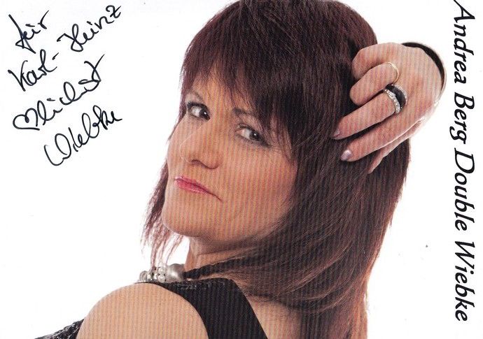 Autogramm Schlager | WIEBKE | 2010er (Portrait Color) Andrea Berg Double