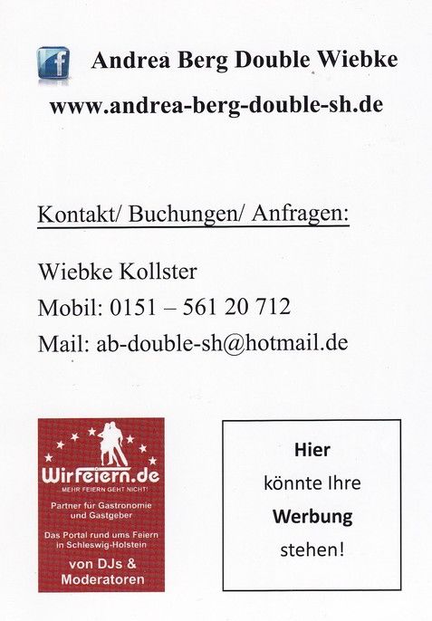 Autogramm Schlager | WIEBKE | 2010er (Portrait Color) Andrea Berg Double