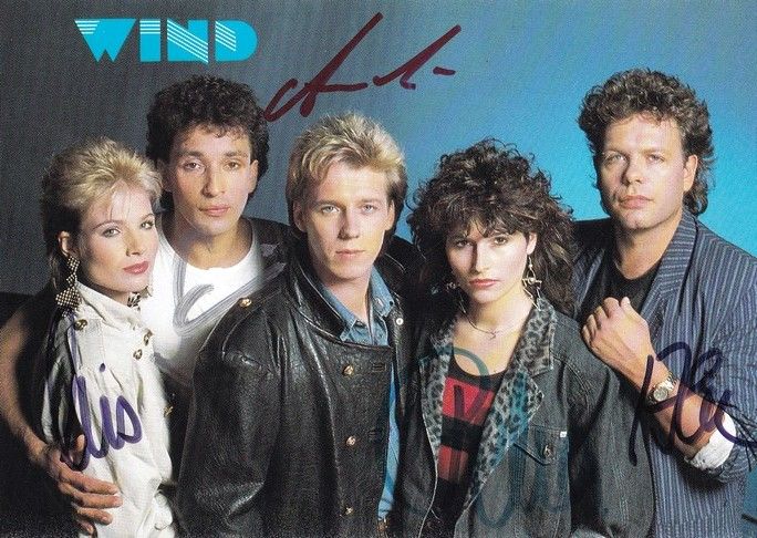 Autogramme Schlager | WIND | 1987 "Jeder Hat Ein Recht Auf Liebe" (Jupiter)