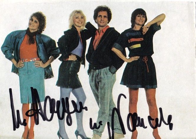 Autogramme Pop | UNBEKANNT | 1980er (Gruppenbild Color)