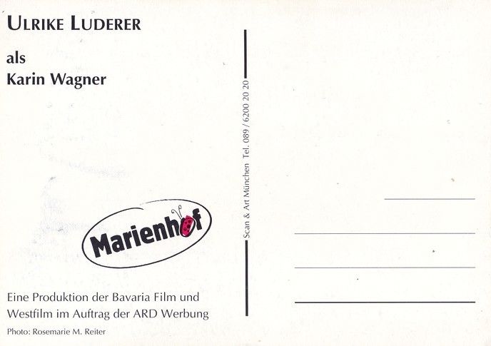 Autogramm TV | ARD | Ulrike LUDERER | 1990er "Marienhof" (Reiter)