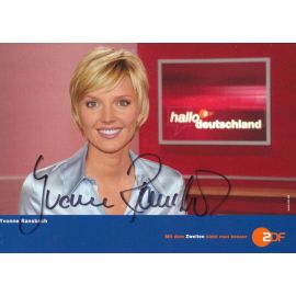 Autogramm TV | ZDF | Yvonne RANSBACH | 2000er "Hallo Deutschland" (Sauerbrei)